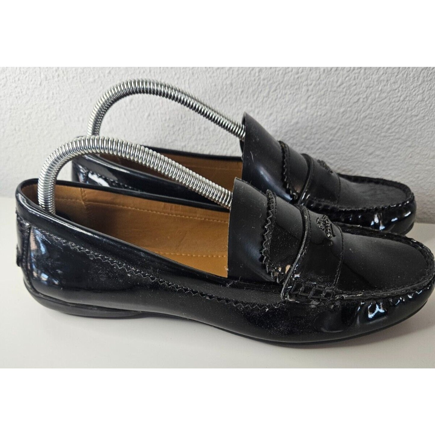 Coach Odette Loafers Women’s Size 9.5B A01424 Black Leather Flats - Gently Used