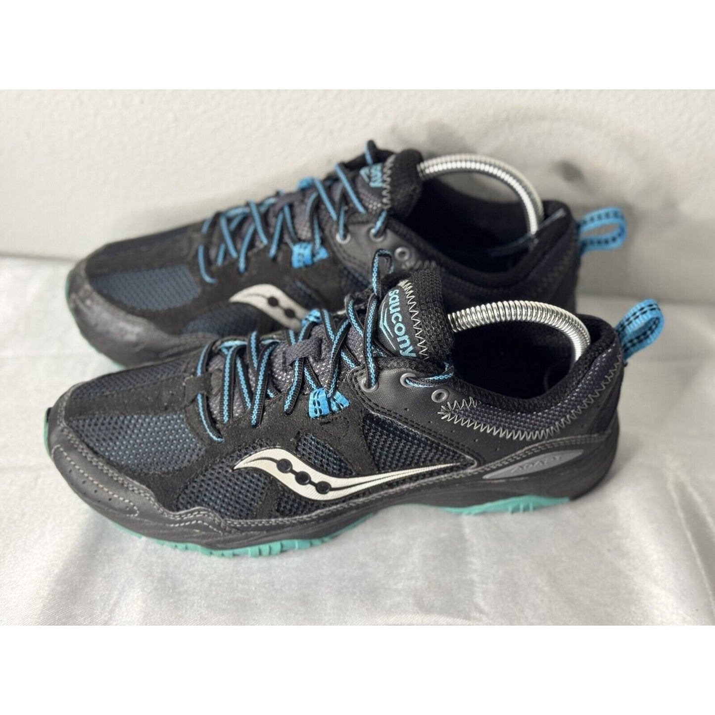 Saucony Men's Excursion TR12 Trail Running Shoes 9.5 Black Teal Hiking