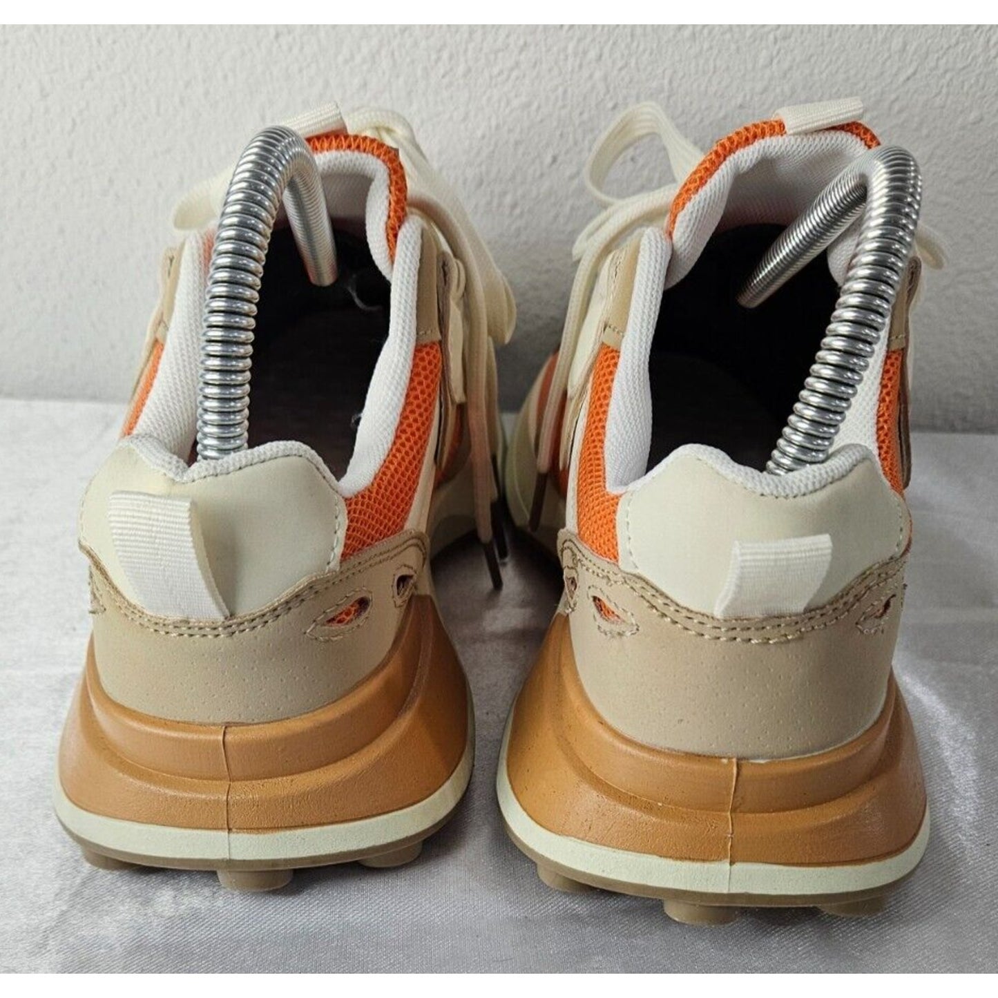 Love Chinaogauri Chunky Sneakers Women’s Size 8 Orange Beige Casual Shoes