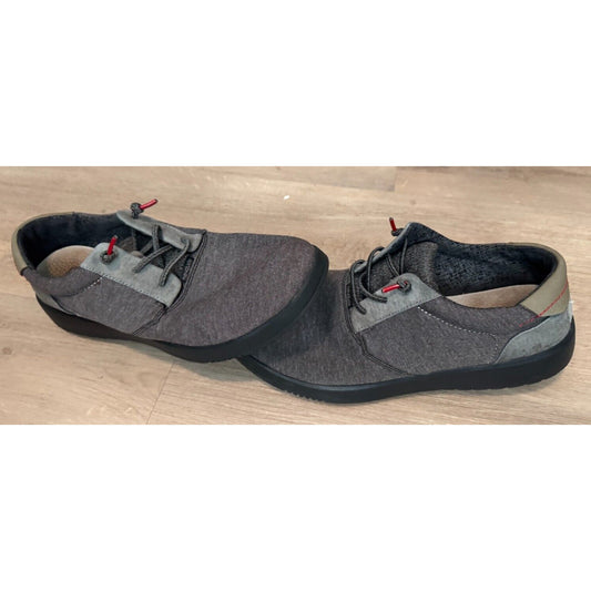 Hey Dude Slip-On Shoes Knit Charcoal Gray – Men’s Size 10 – Gently Used