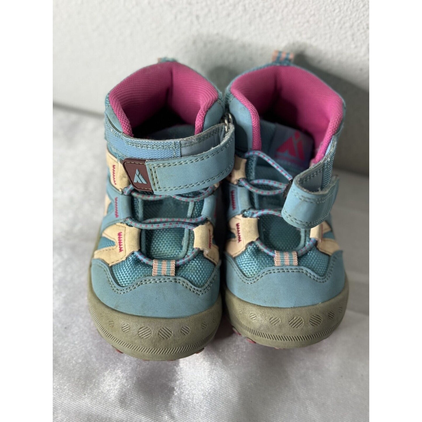 Mishansha Toddler Hiking Boots Blue/Pink Size 25 (8.5C)