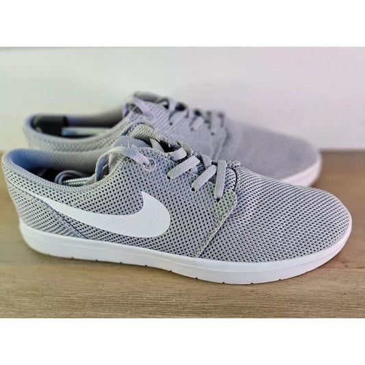 Nike Check Solarsoft Canvas SB Grey White Men's Sneakers - Size 7.5, Gently Used