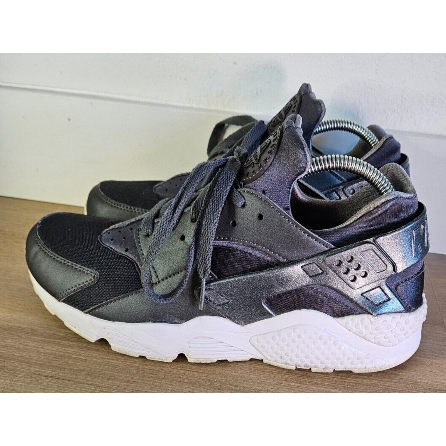 Nike Air Huarache Run Ultra Sneakers Dark Grey Black White Men's Size 10.5