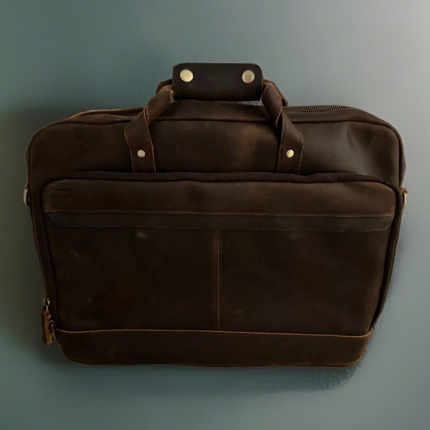 Leather Classic Briefcase Extra Large XL – “Saddleback” Brown – Laptop/Weekender