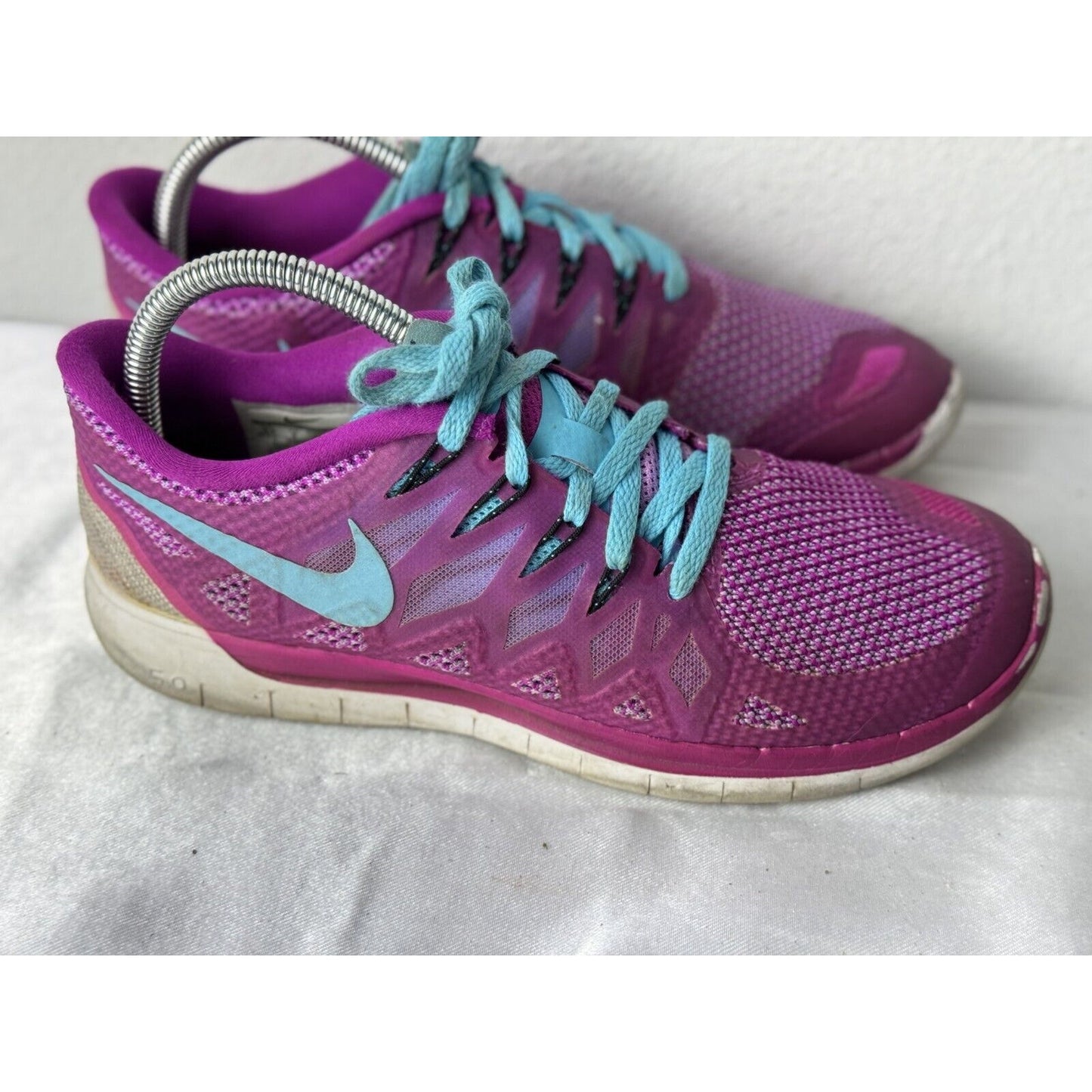 Size 8.5 - Nike Free 5.0+ Violet Force / Blue Women's Sneakers