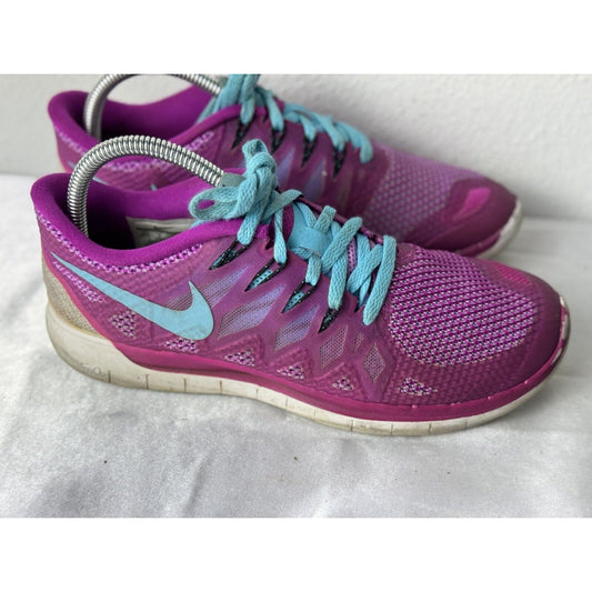 Size 8.5 - Nike Free 5.0+ Violet Force / Blue Women's Sneakers