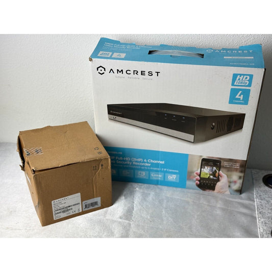 Amcrest 1080p Full-HD (2MP) 4 Channel Video Security Recorder & Camera