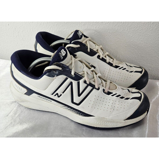 Size 11 - New Balance 696 White Navy | Men's Tennis Shoes | Gently Used