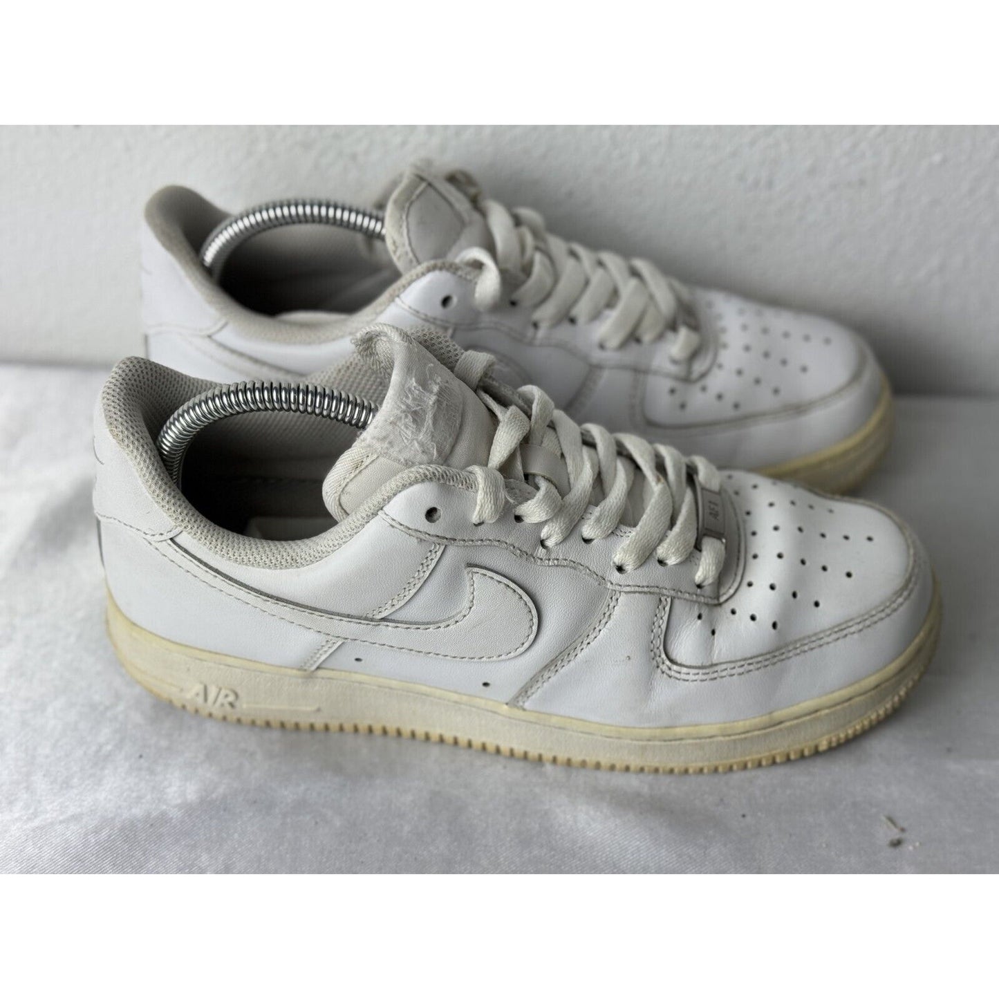 Nike Air Force 1 '07 Low White Leather Sneakers Men’s Size 10