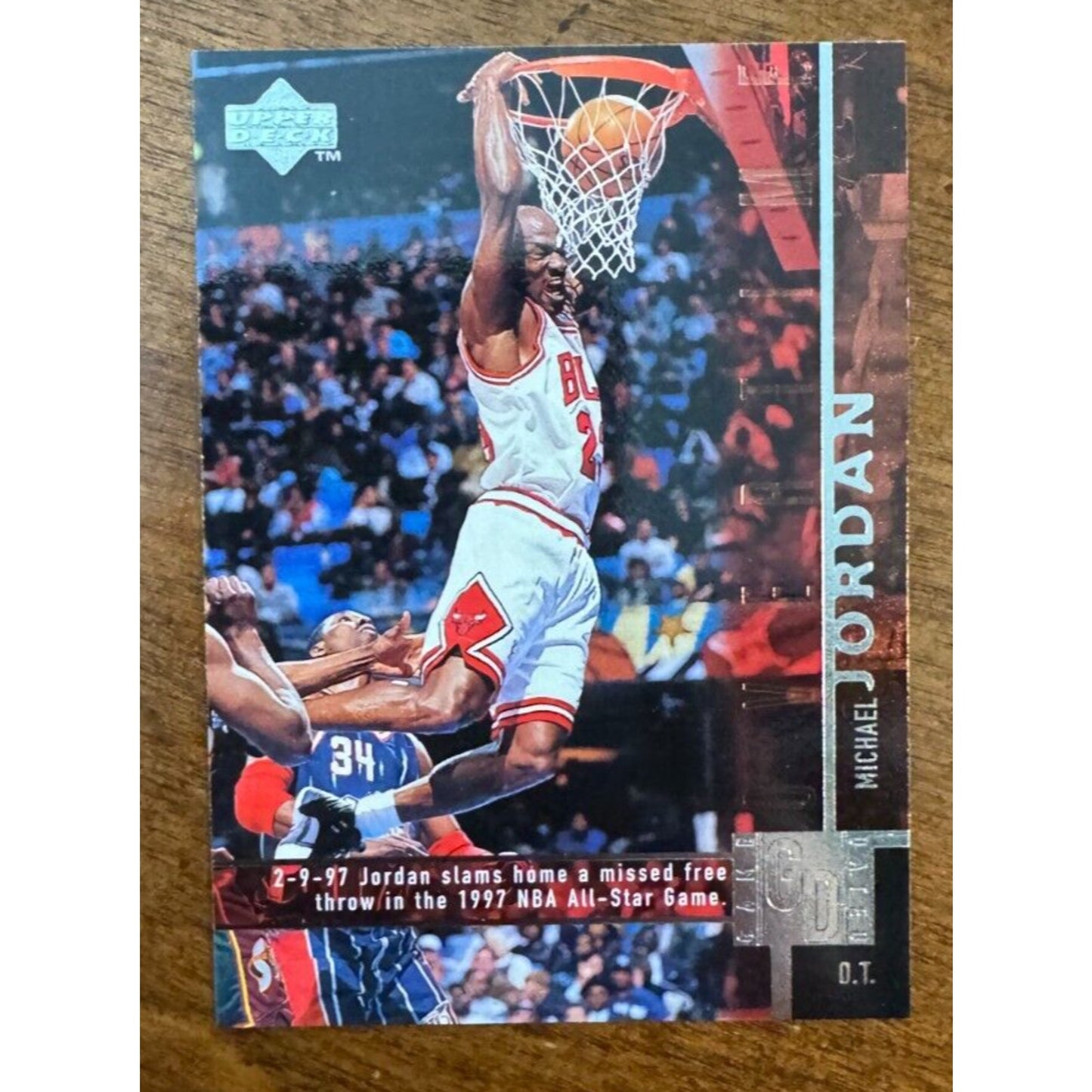 1997-1998 Upper Deck MICHAEL JORDAN #316 "Game Dated" Chicago Bulls