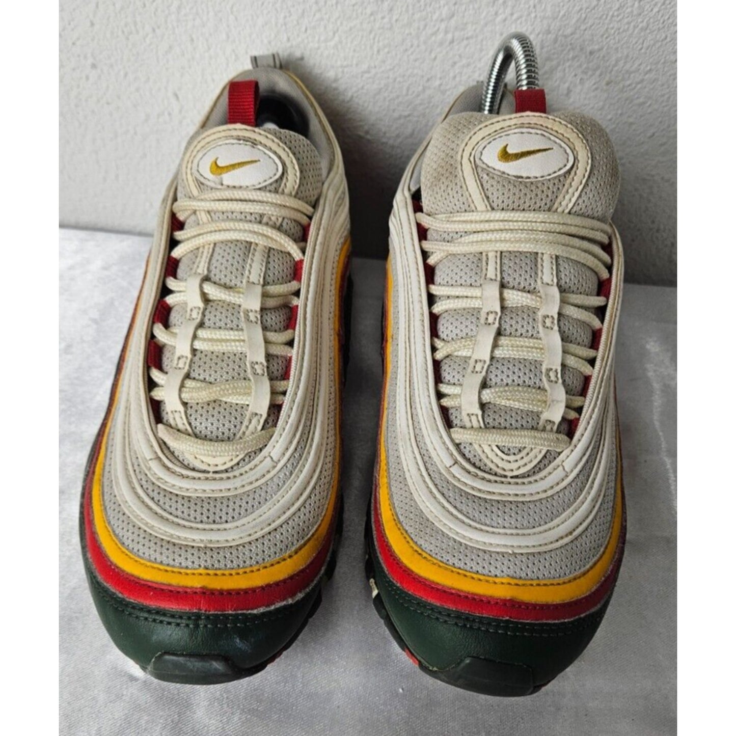 Size 9 - Nike Air Max 97 SE Ratatouille White Evergreen Yellow Mens CK0224-100