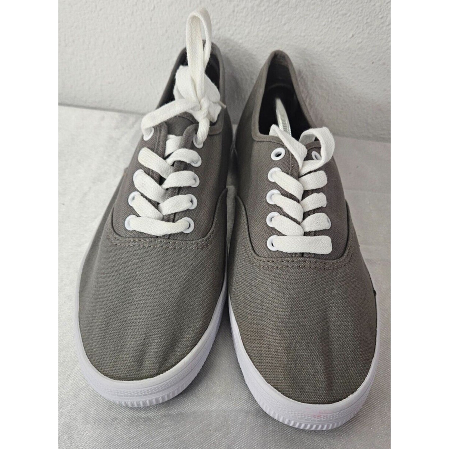 American Eagle Men’s Lace-Up Canvas Shoes Grey Casual Size 9.5 Lightweight