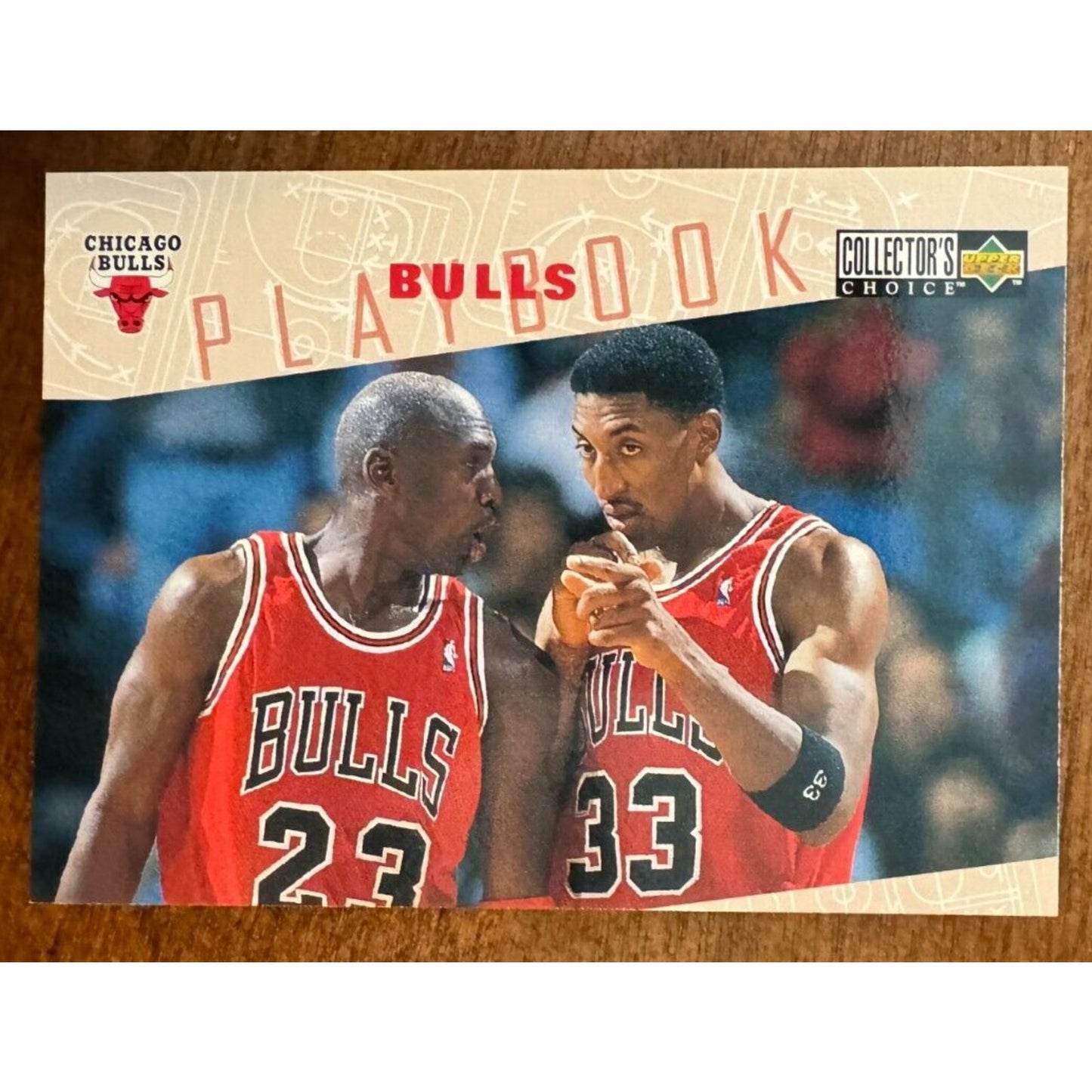 1996-97 Upper Deck Collector's Choice Playbook #370 – Michael Jordan & Pippen