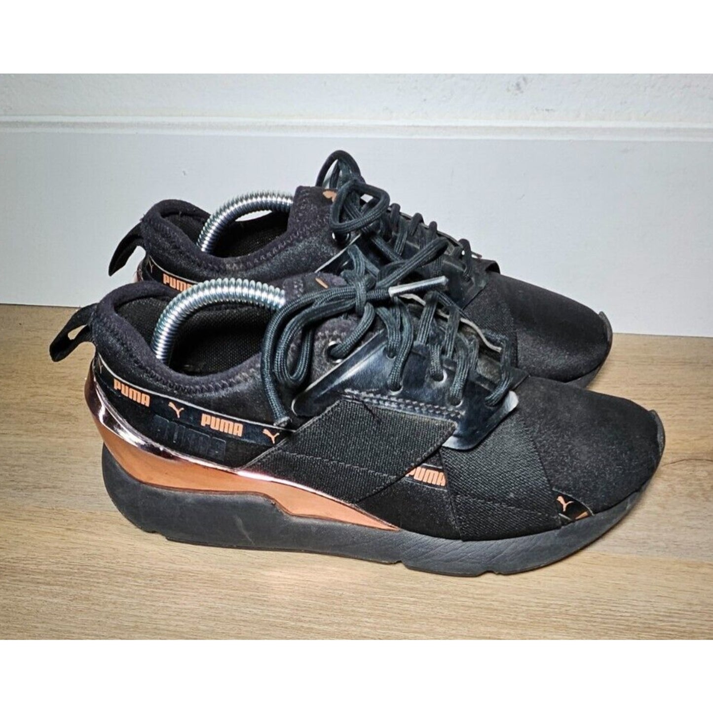 PUMA Hybrid NX Daylight Sneakers 370039-01 Black Copper Women's Size 6 Athletic