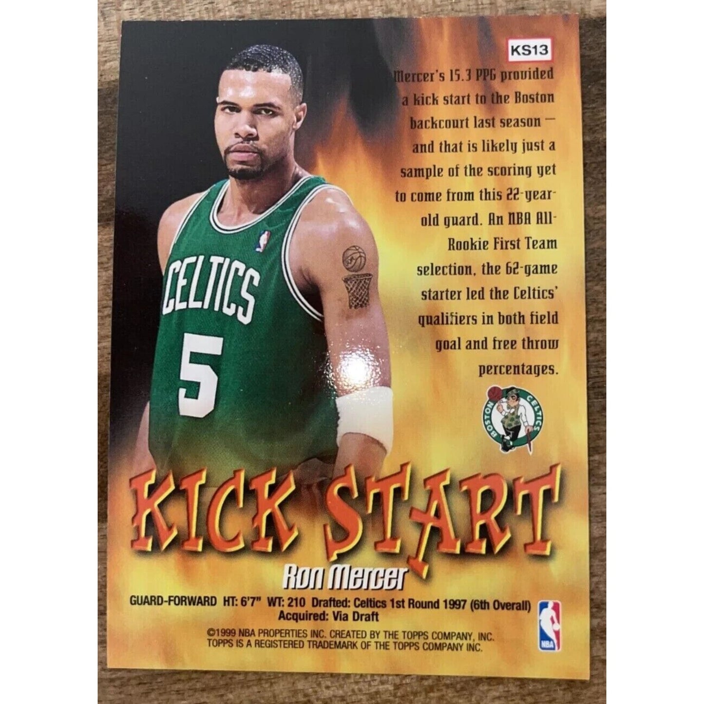 🏀 1998-99 Topps Kick Start #KS13 Ron Mercer