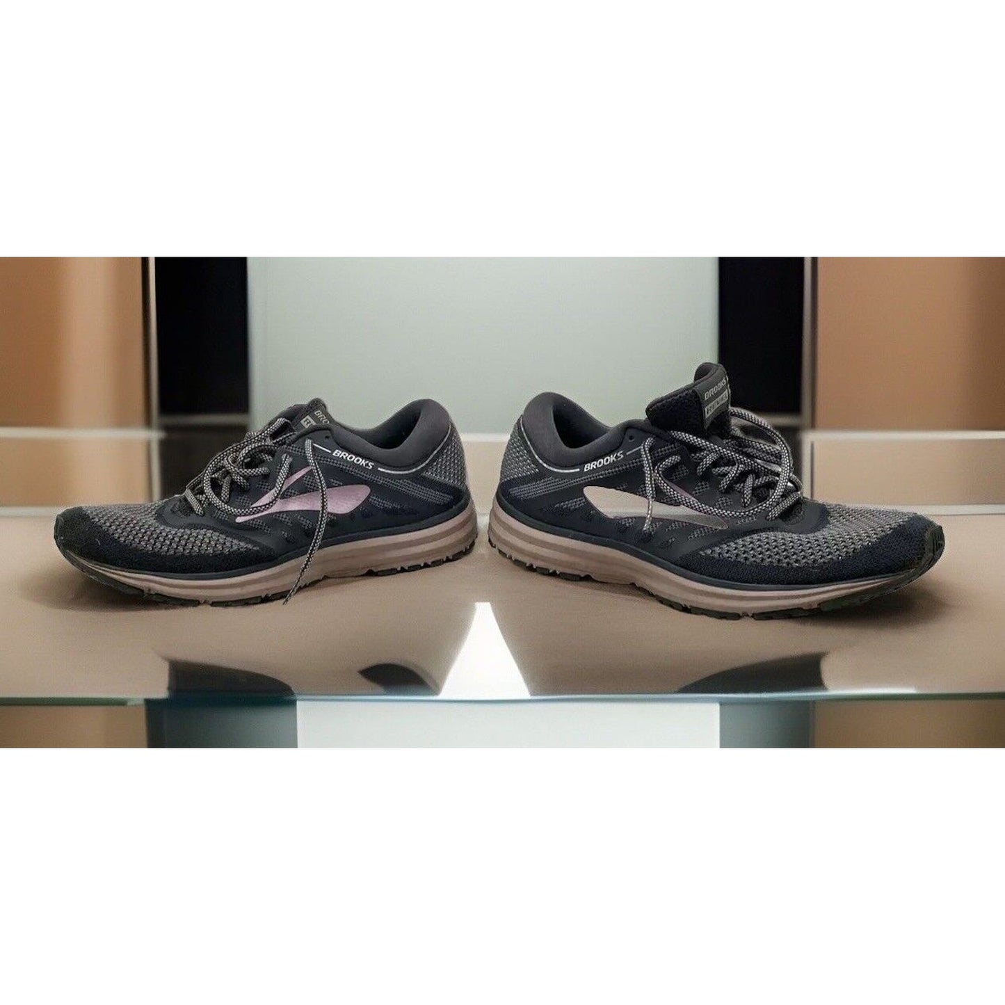 Brooks Revel Women’s Running Shoes - Size 10 - Grey/Rose Gold - Gently Used