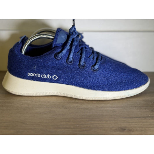 Men's Allbirds Wool Runners Blue Sam's Club Logo Size 9 Gently Used