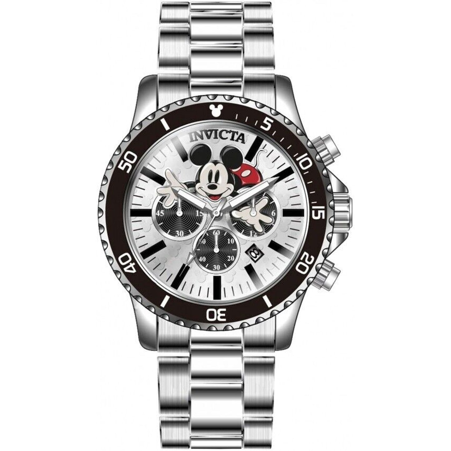 Invicta Disney Limited Edition Mickey Mouse Men’s Silver Watch Model 39049