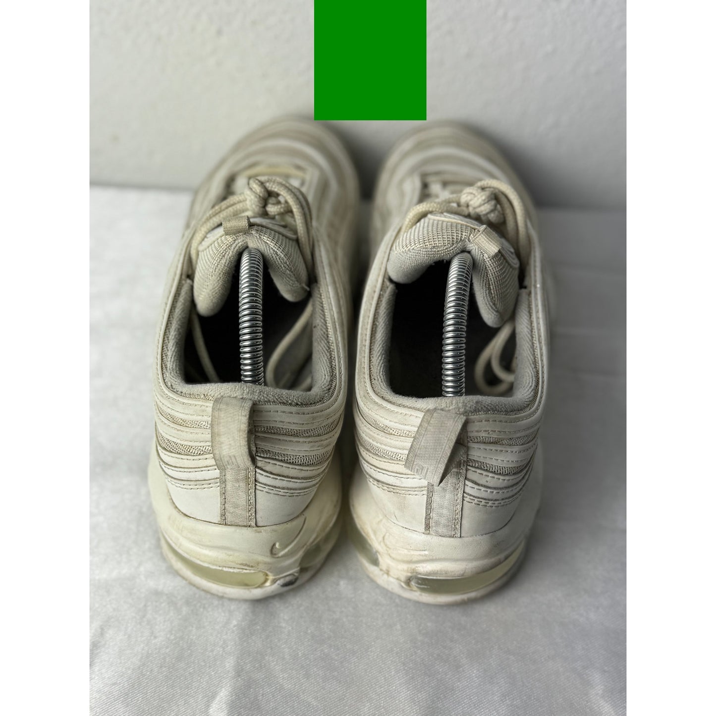 Nike Air Max 97 White Summit Men's Size 9 Sneakers 921826-101 Running Shoes