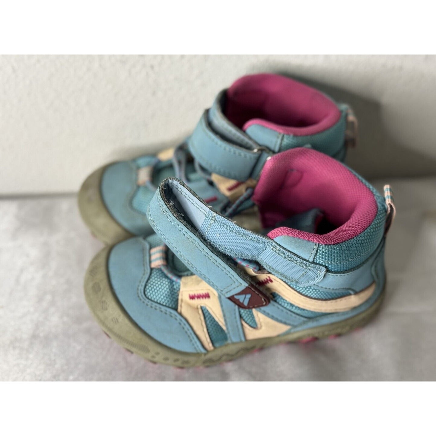 Mishansha Toddler Hiking Boots Blue/Pink Size 25 (8.5C)