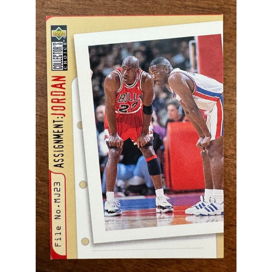 1996-97 Upper Deck Collector's Choice Assignment: Jordan #363 – MJ vs Dumars