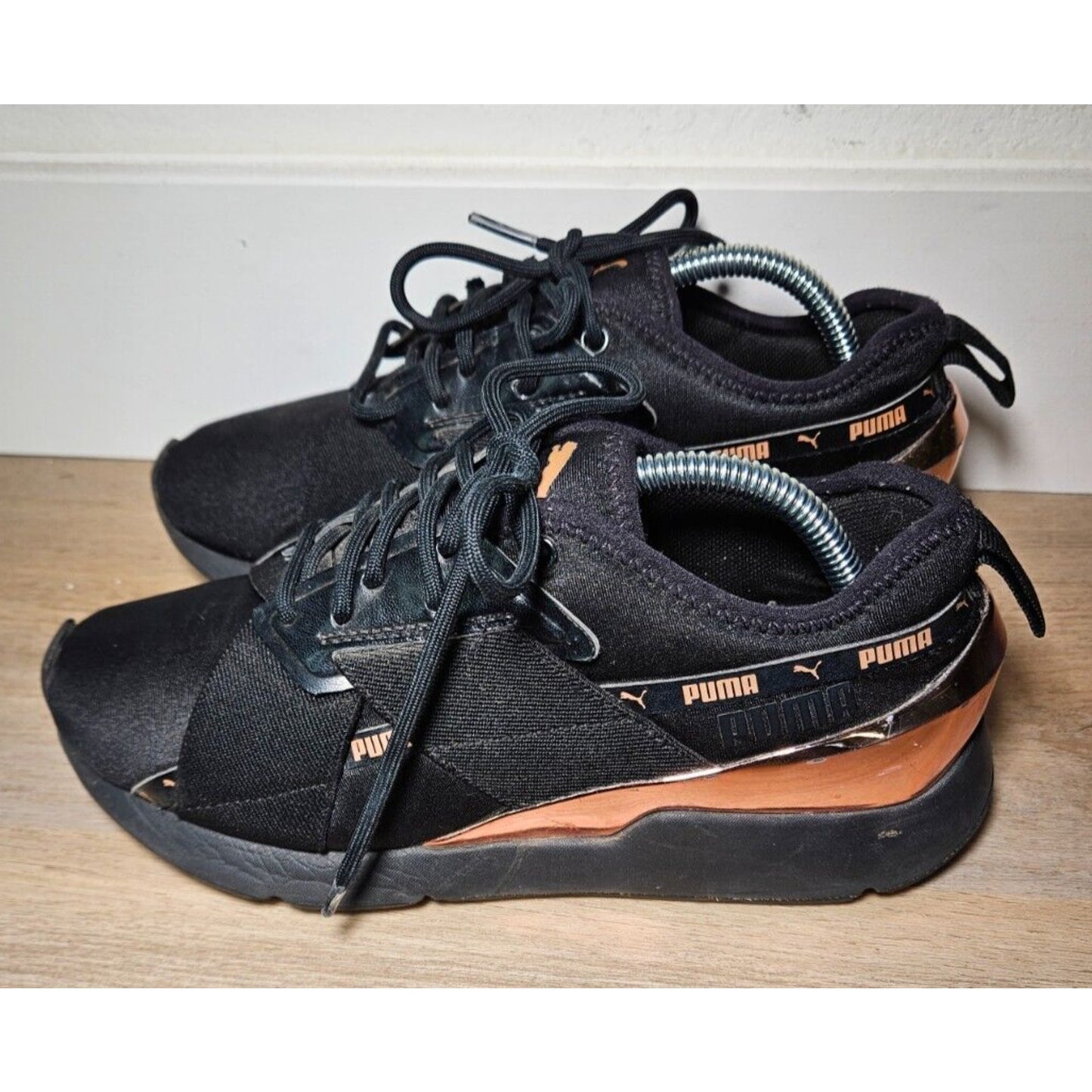 PUMA Hybrid NX Daylight Sneakers 370039-01 Black Copper Women's Size 6 Athletic