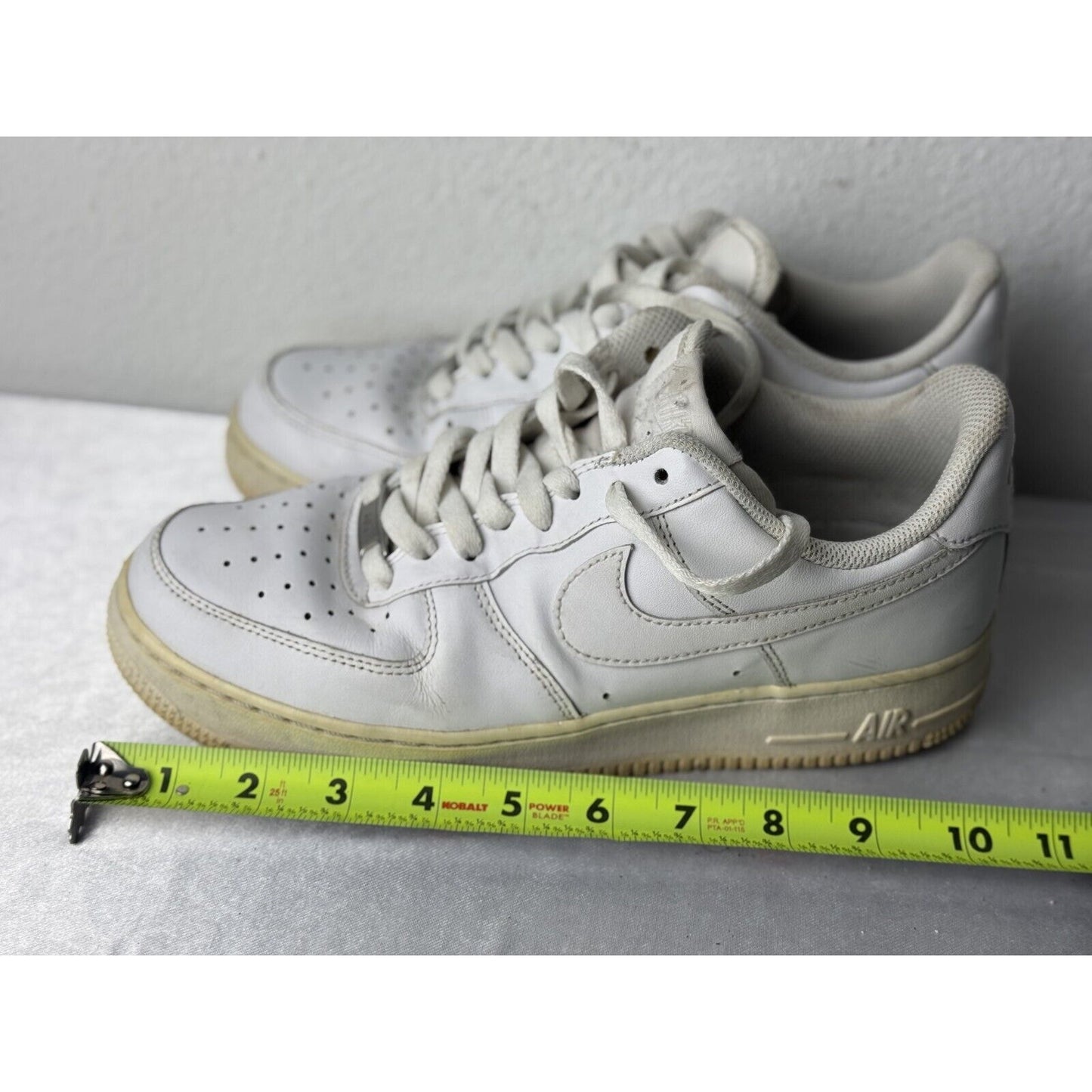 Nike Air Force 1 '07 Low White Leather Sneakers Men’s Size 10