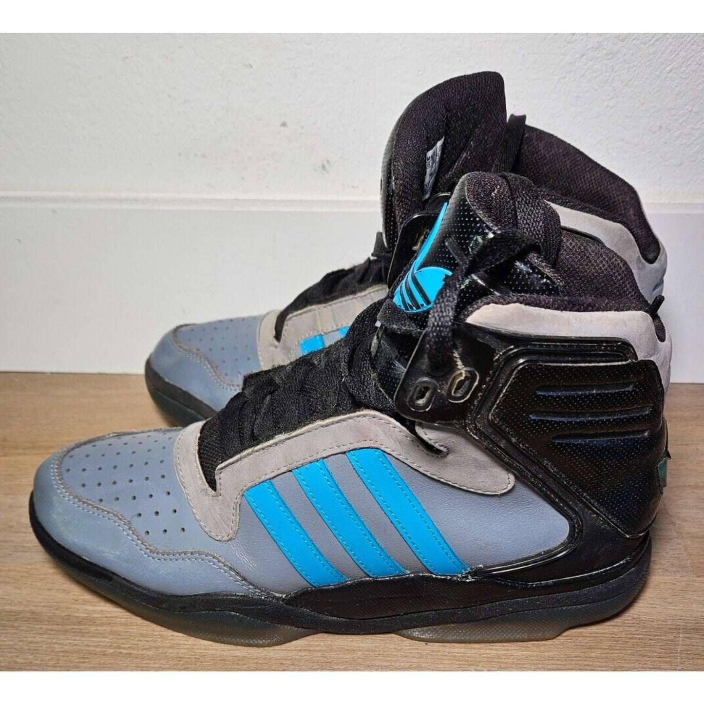 Adidas Originals Metro Attitude Sneakers Men’s Size 8 Gray Blue High Top Retro