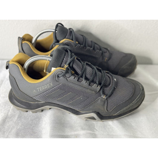 Adidas Terrex AX3 Men's Hiking Shoes Size 7.5 Gray Yellow Trail NWT