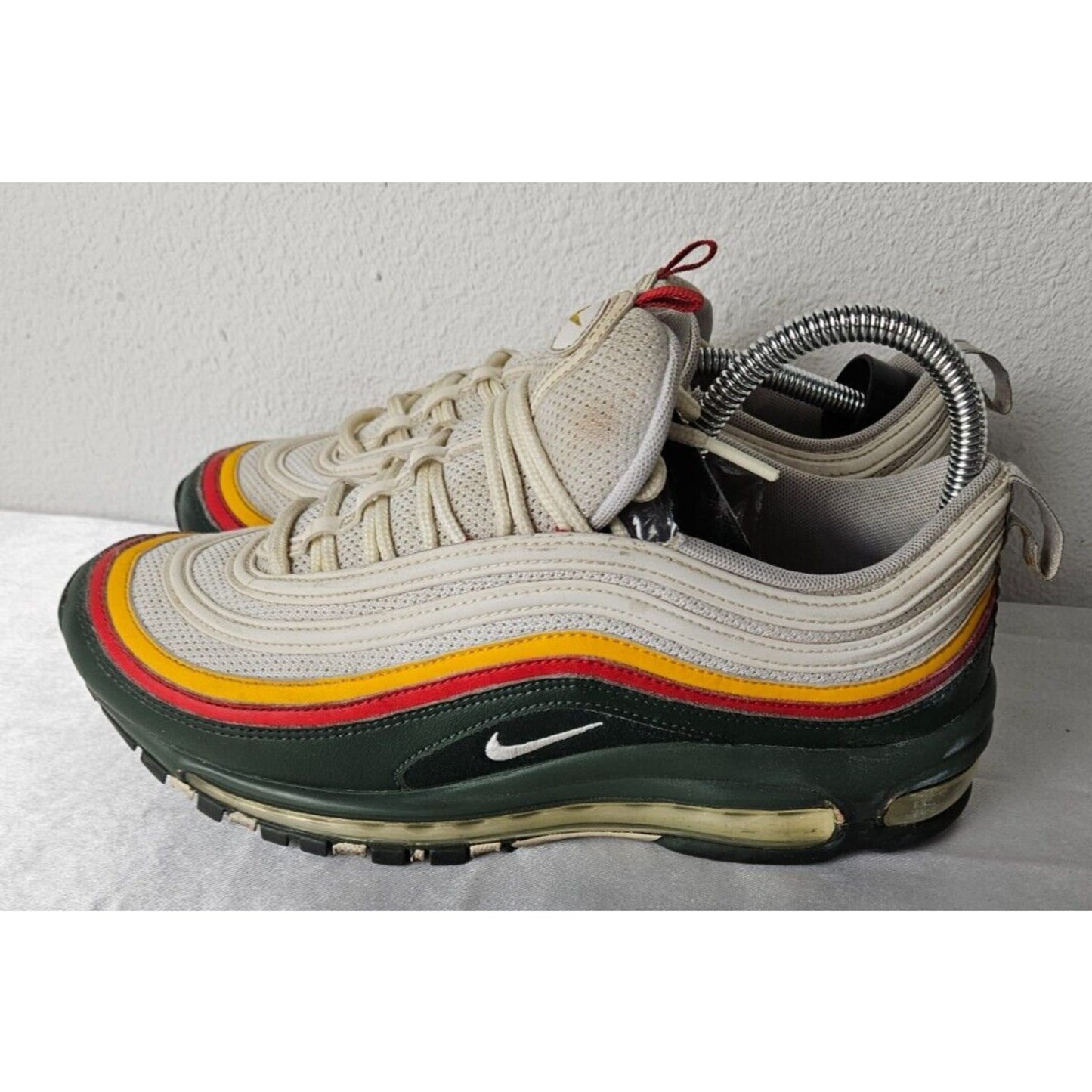 Size 9 - Nike Air Max 97 SE Ratatouille White Evergreen Yellow Mens CK0224-100