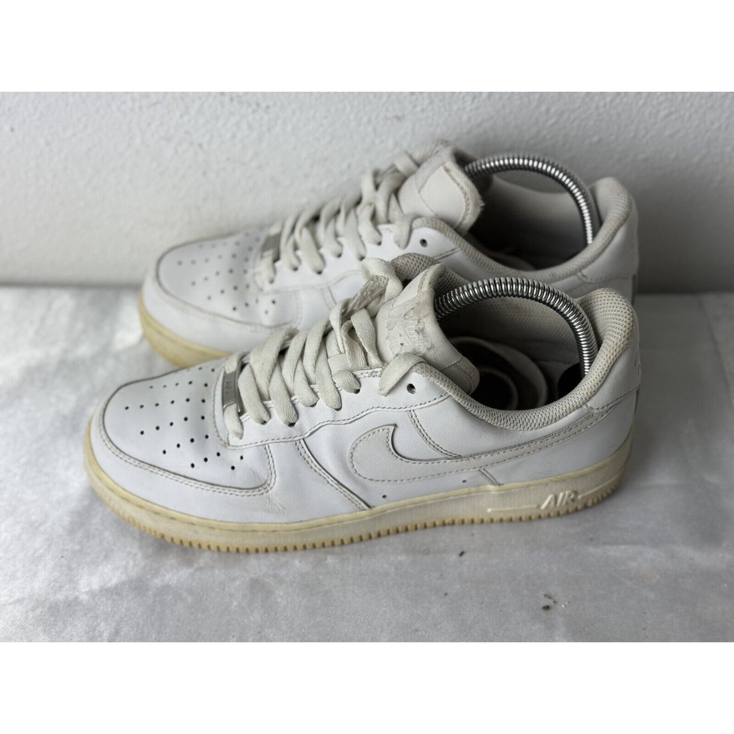 Nike Air Force 1 '07 Low White Leather Sneakers Men’s Size 10