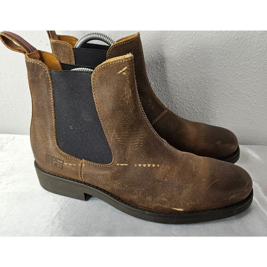 Napapijri Expedition Chelsea Boots Brown Leather Size US 11 EU 44 Gently Used