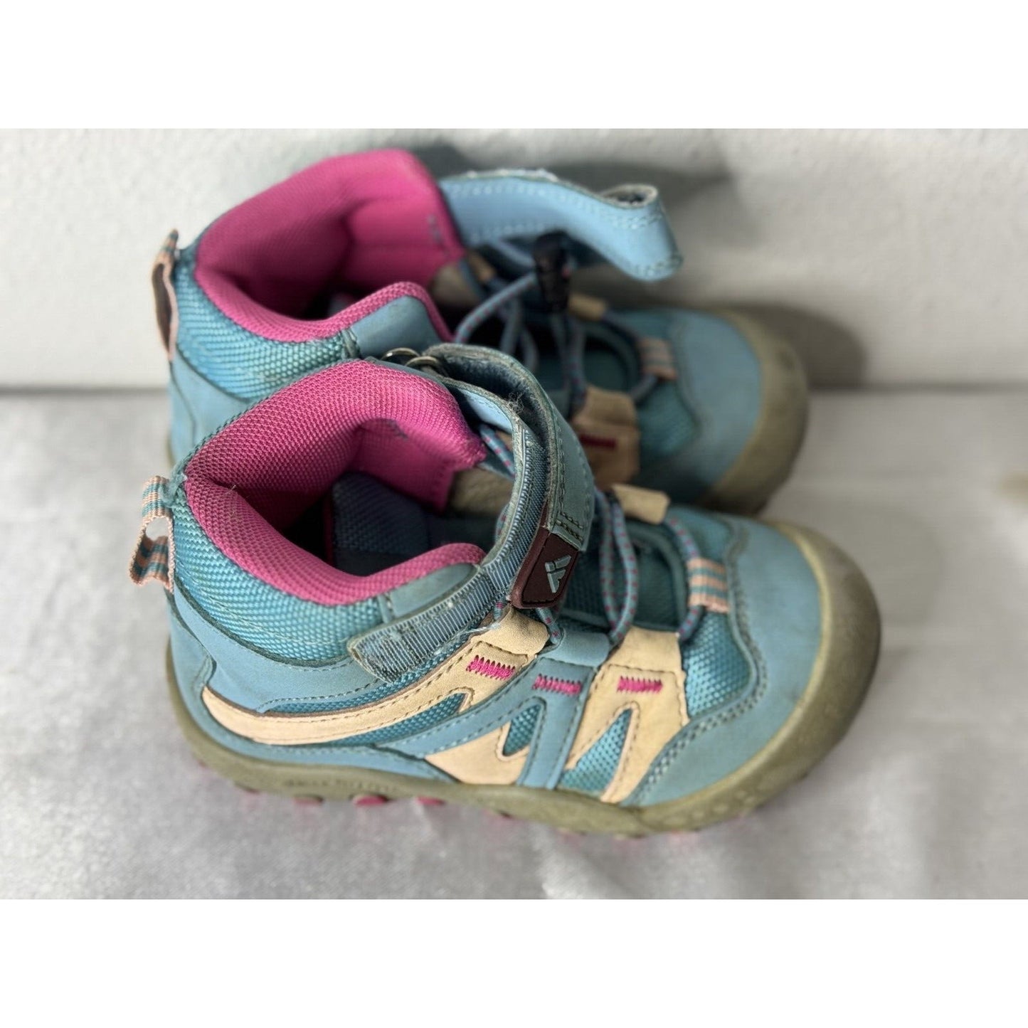 Mishansha Toddler Hiking Boots Blue/Pink Size 25 (8.5C)