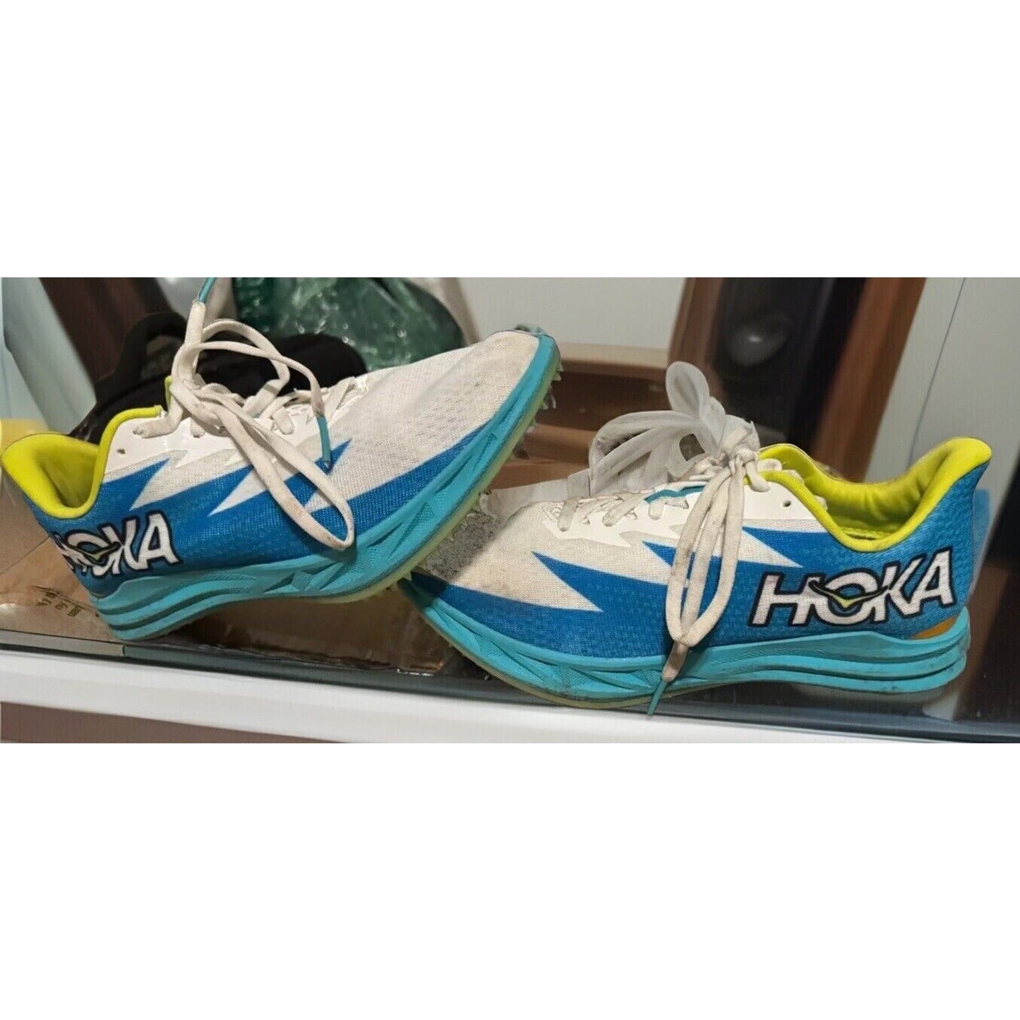 Hoka One One Crescendo MD Men’s Track Sneakers – Ceramic Diva Blue – Size 9.5