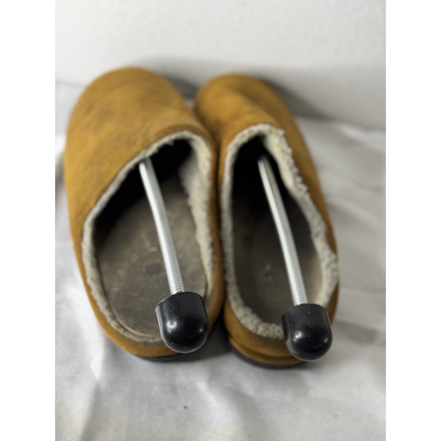 Dr. Comfort Suede Shearling Lined Men’s Slippers Size 12 Brown