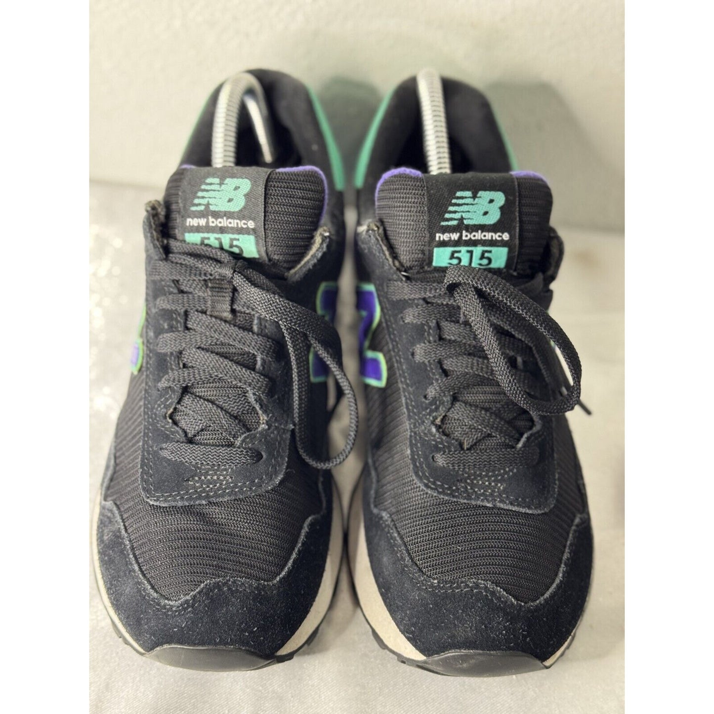 New Balance WL515 Women’s Retro Sneakers Black/Purple/Green Size 10