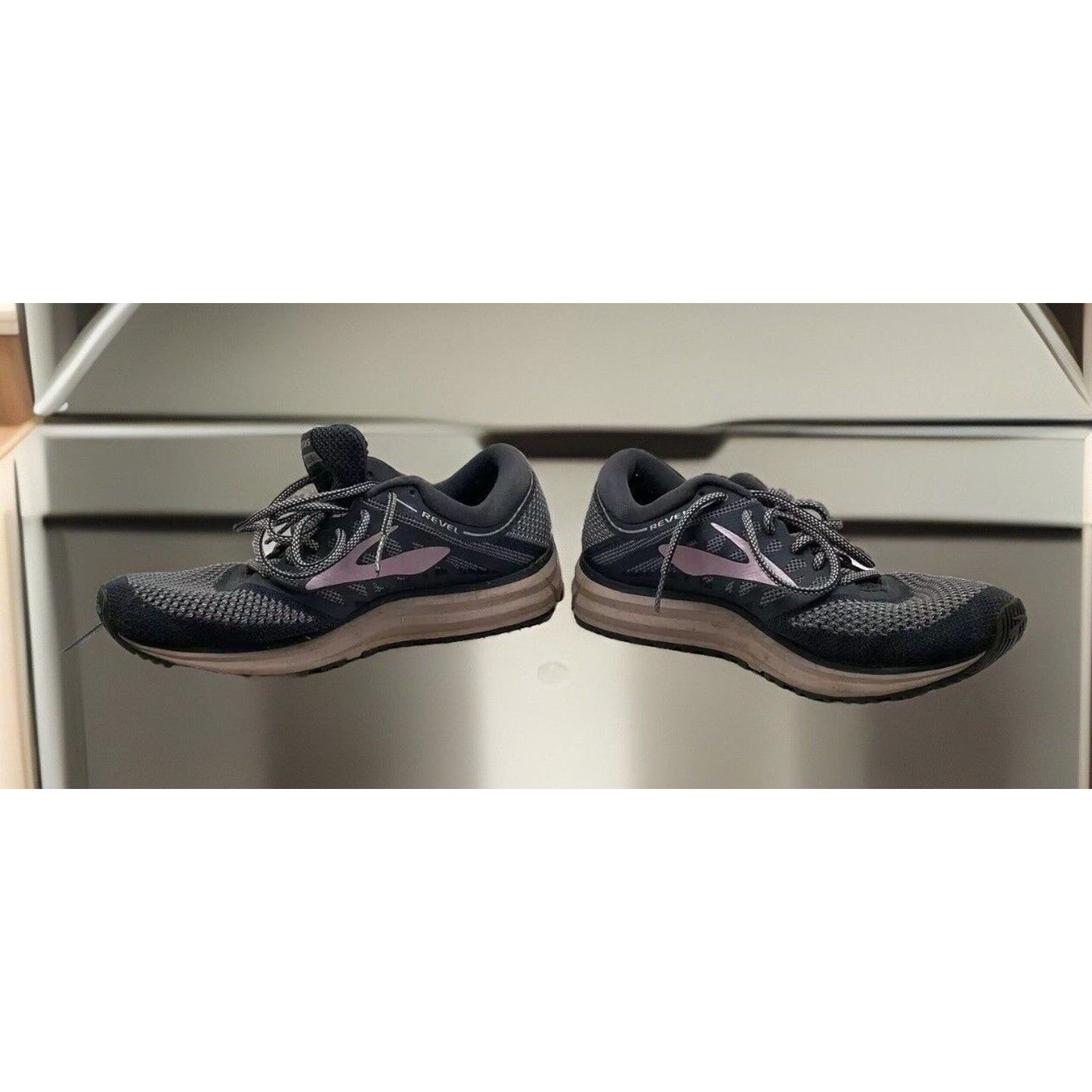 Brooks Revel Women’s Running Shoes - Size 10 - Grey/Rose Gold - Gently Used