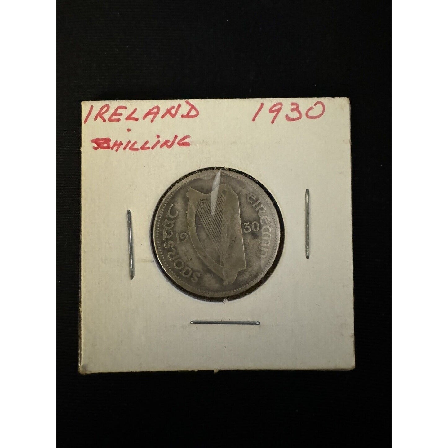 1930 Ireland Silver Shilling – Almost Uncirculated – Rare Collectible