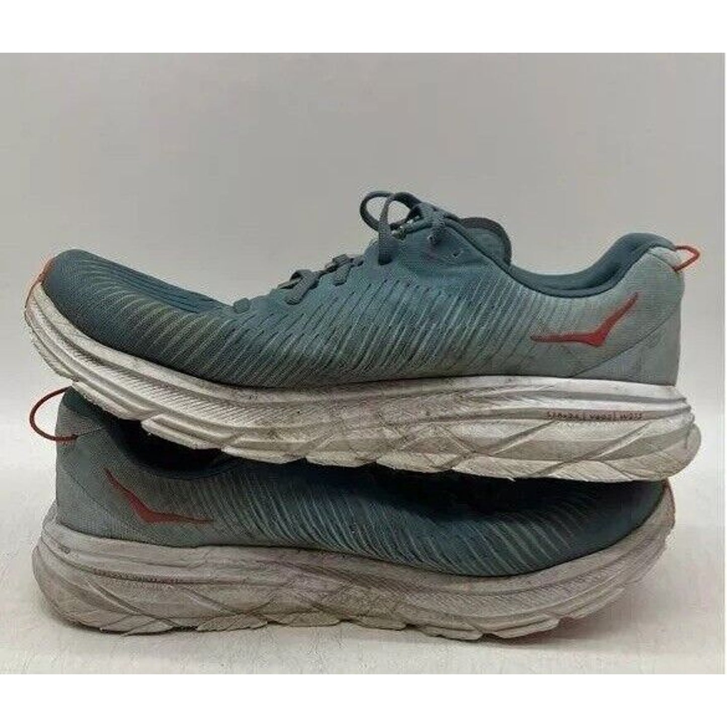 Size 10.5 - Hoka One One Rincon 3 Grey/Blue Men's Sneakers