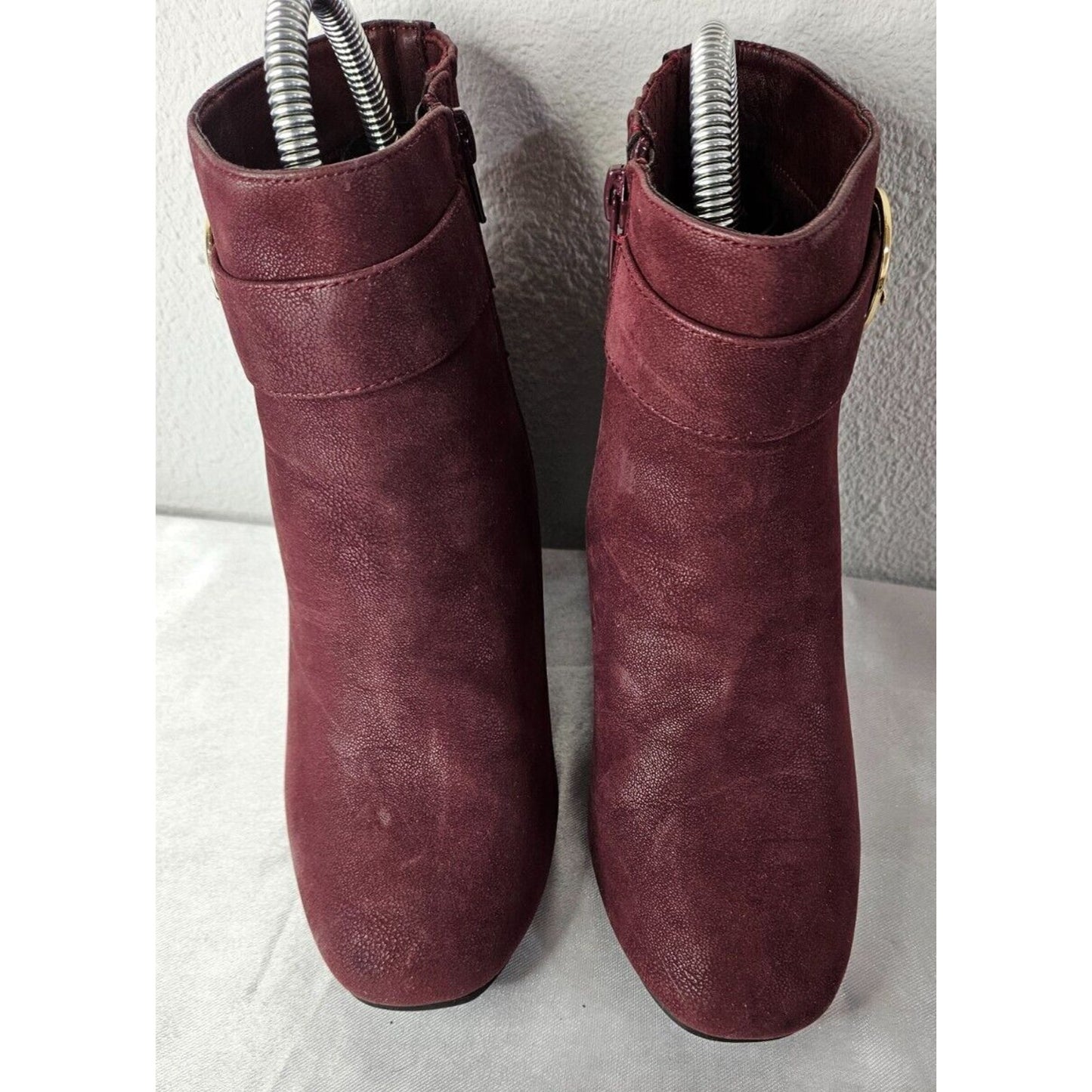 Elements by Croft & Barrow Brigitte Burgundy Ankle Boots Women’s Size 7W Heels