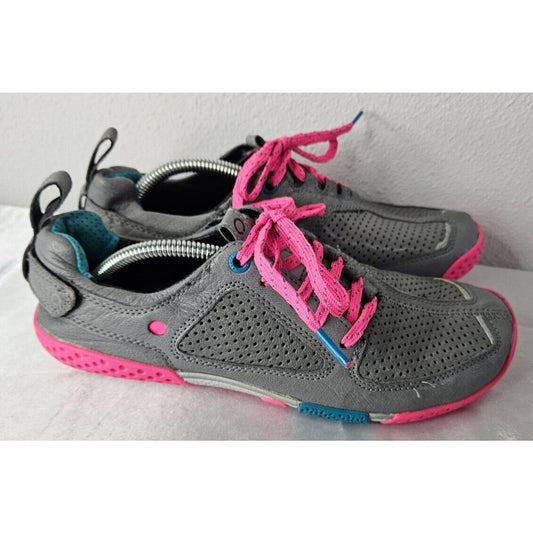 Skora Form Women’s Minimalist Running Shoes Gray Pink Teal Size 7.5 Lightweight