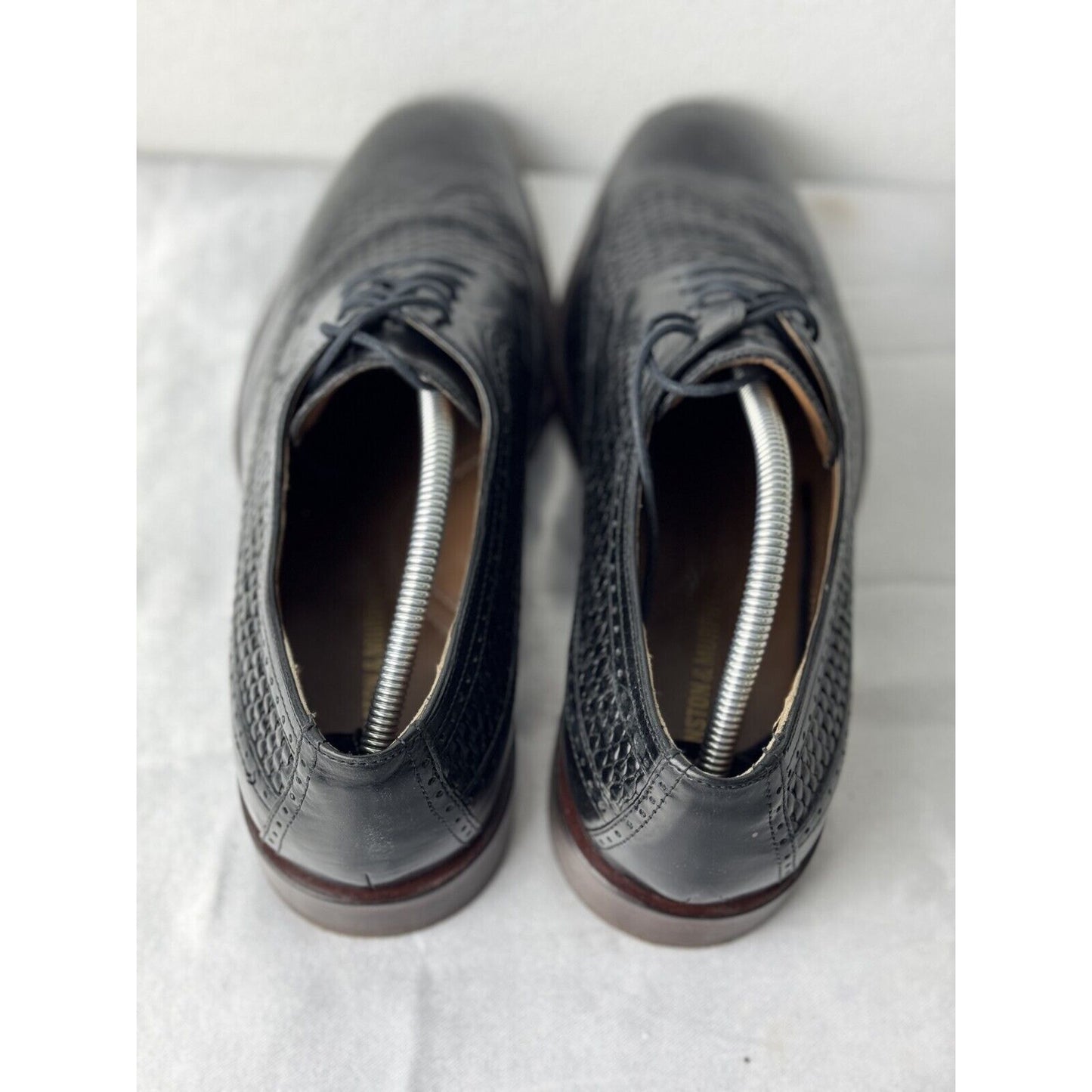 Johnston & Murphy Men’s Wingtip Oxford Dress Shoes Size 11M Black Leather