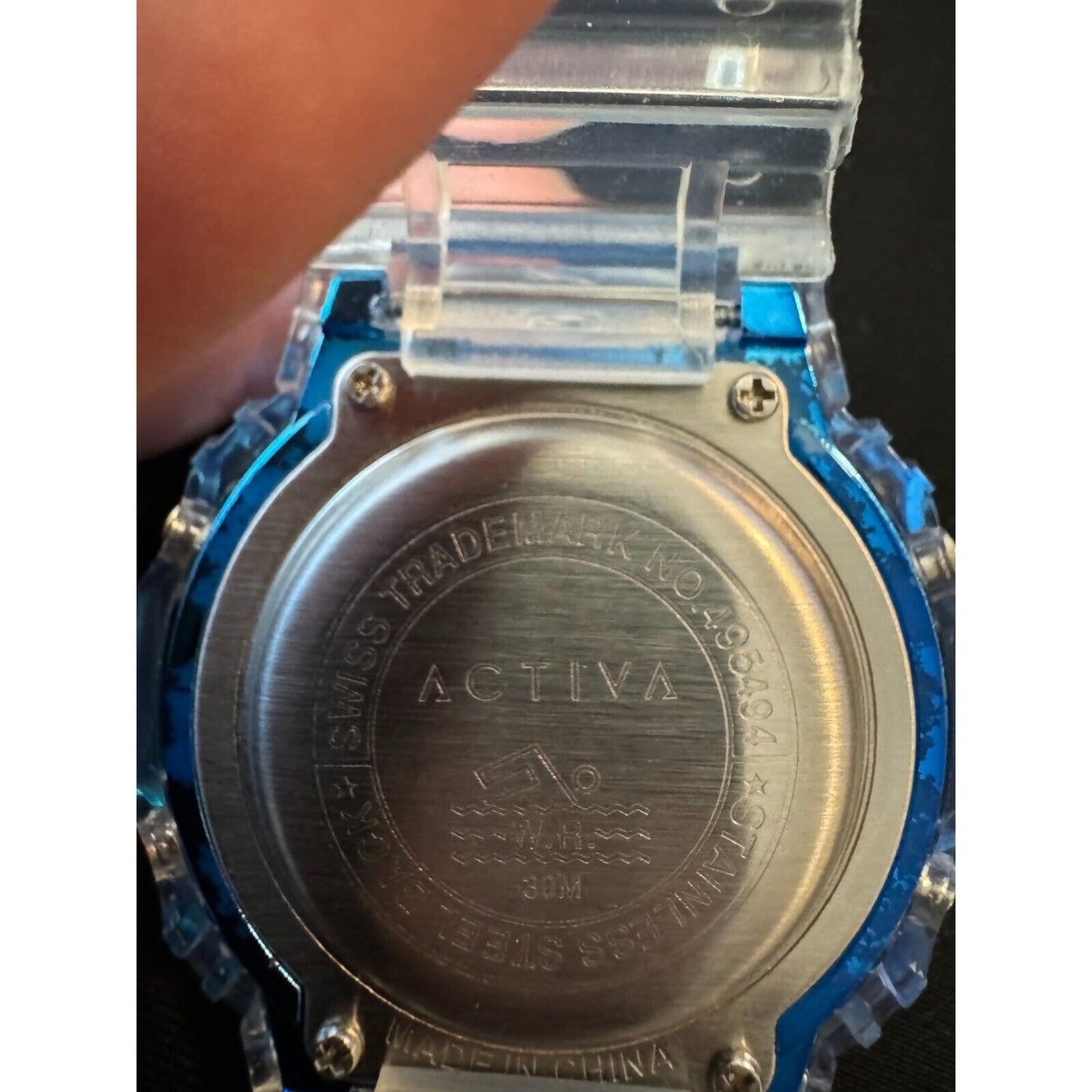 Activa X Invicta Men's & Women's Digital Watches Blue/Rose Gold 495494 (Set)