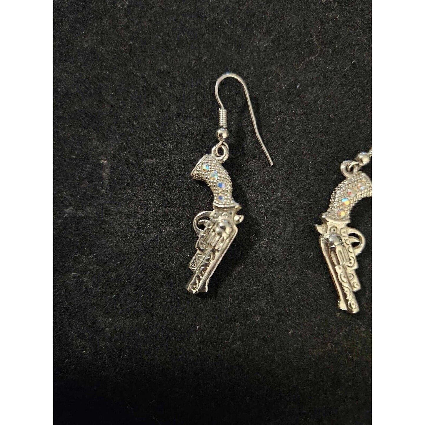 Cowgirl Western 6 Shooter Revolver Earrings, Western Jewelry