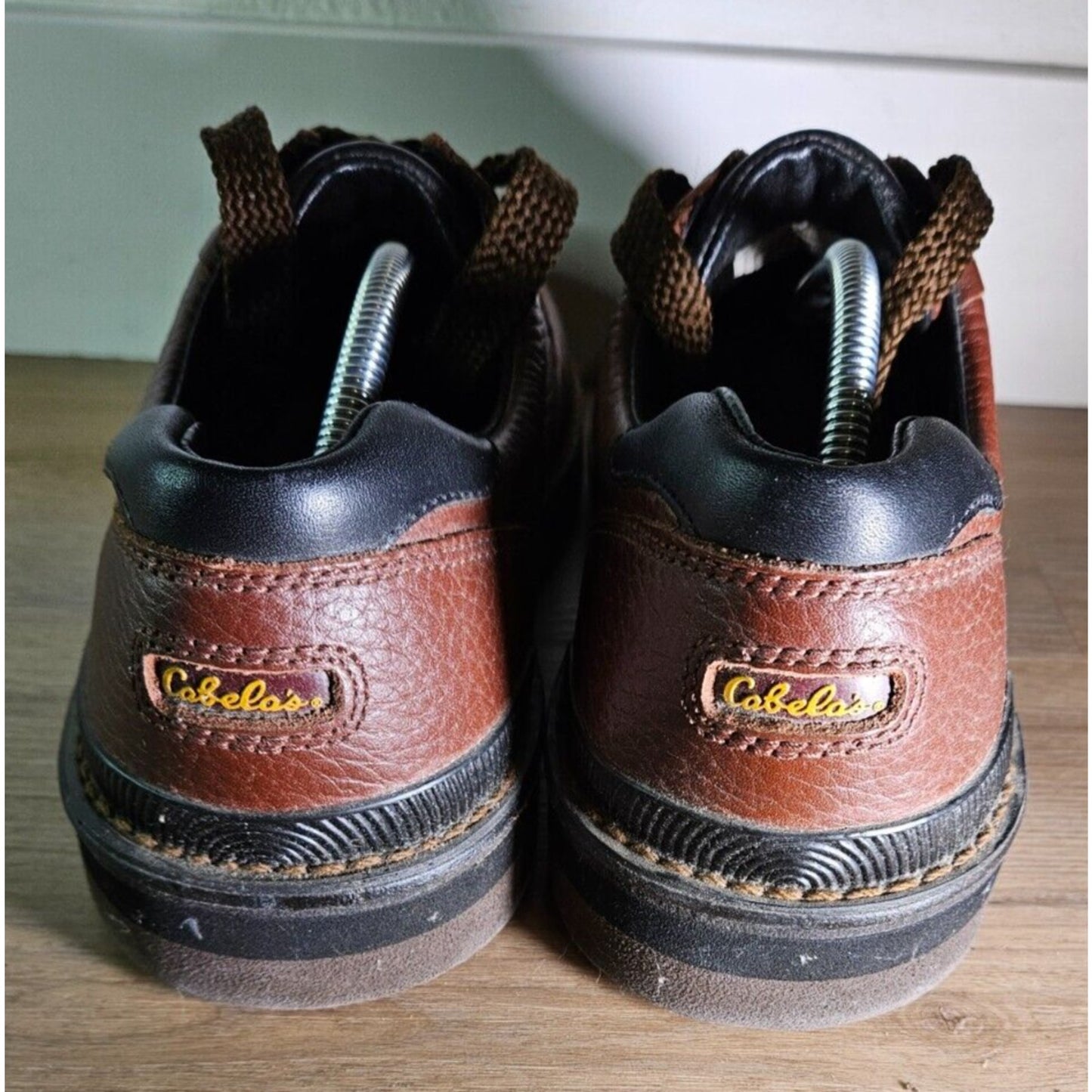 Vibram Cabela's Men's Brown Leather Shoes Size 11.5 | Sole Casual Comfort