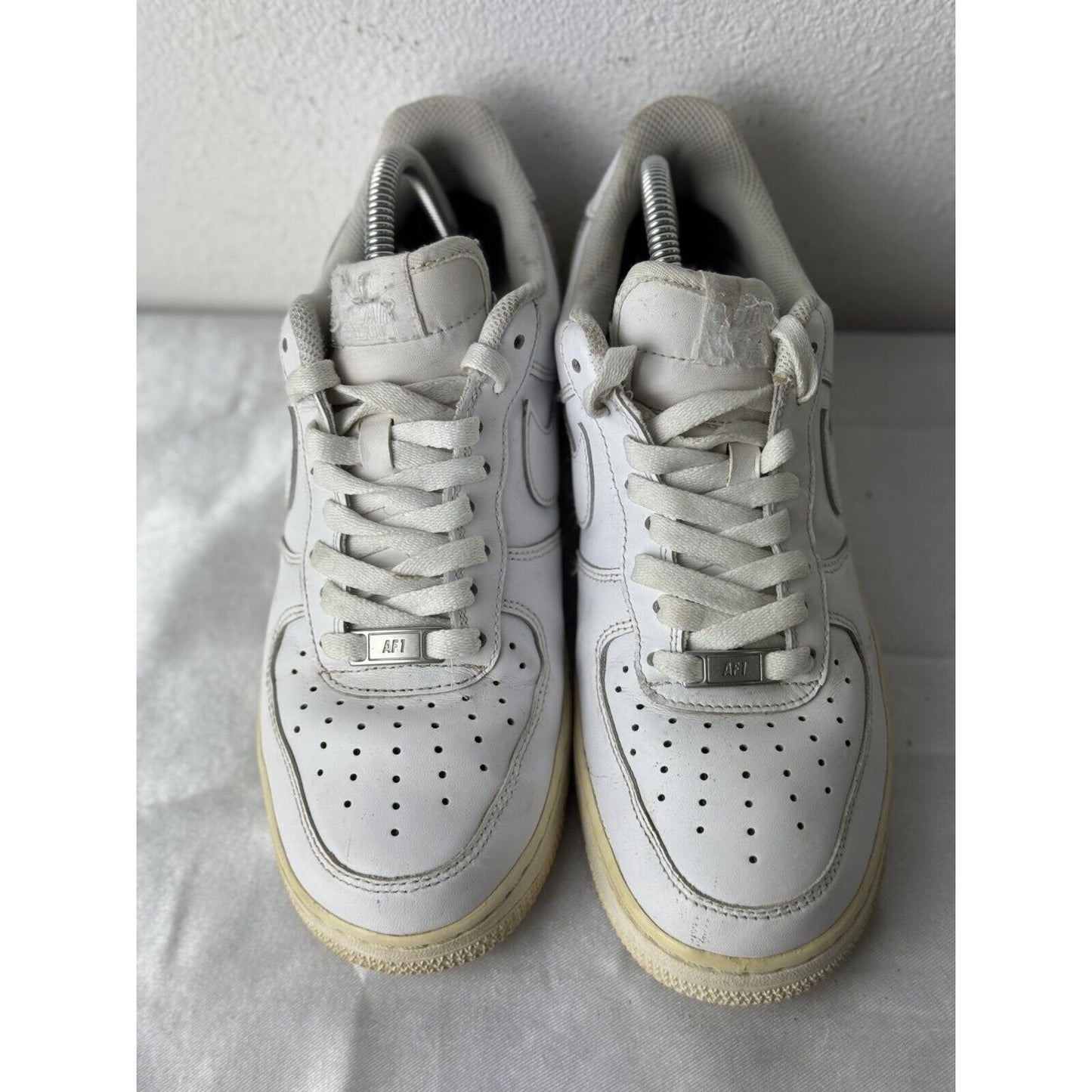 Nike Air Force 1 '07 Low White Leather Sneakers Men’s Size 10