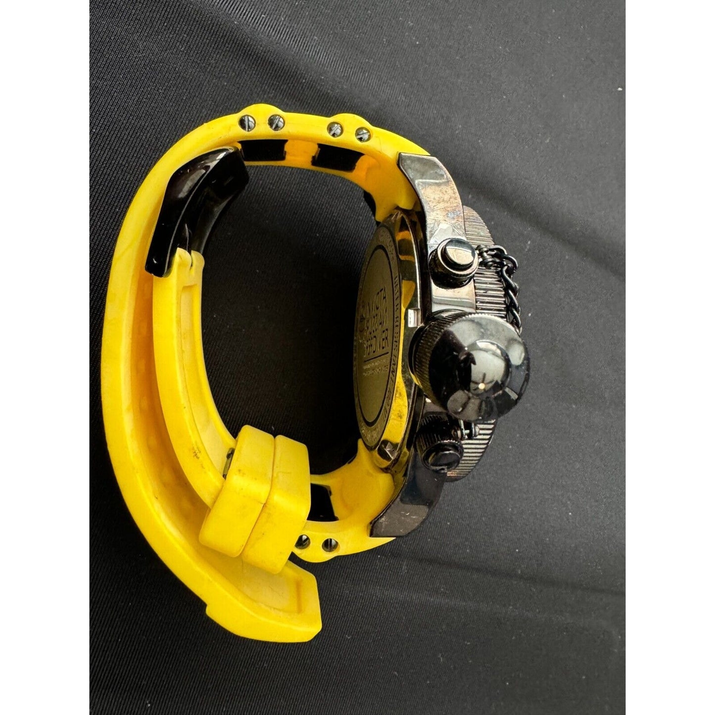 Invicta 1959 Russian Pro Diver Yellow Model 11884 – Needs Battery – Gently Used