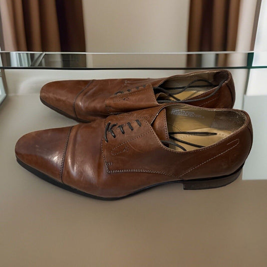 JOHN W NORDSTROM Brown Oxford Shoes Sz 10 - Handmade in Italy, Gently Used