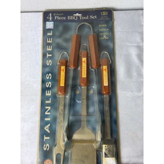 Texas Longhorns 4-Piece BBQ Tool Set by BSI Products Inc.