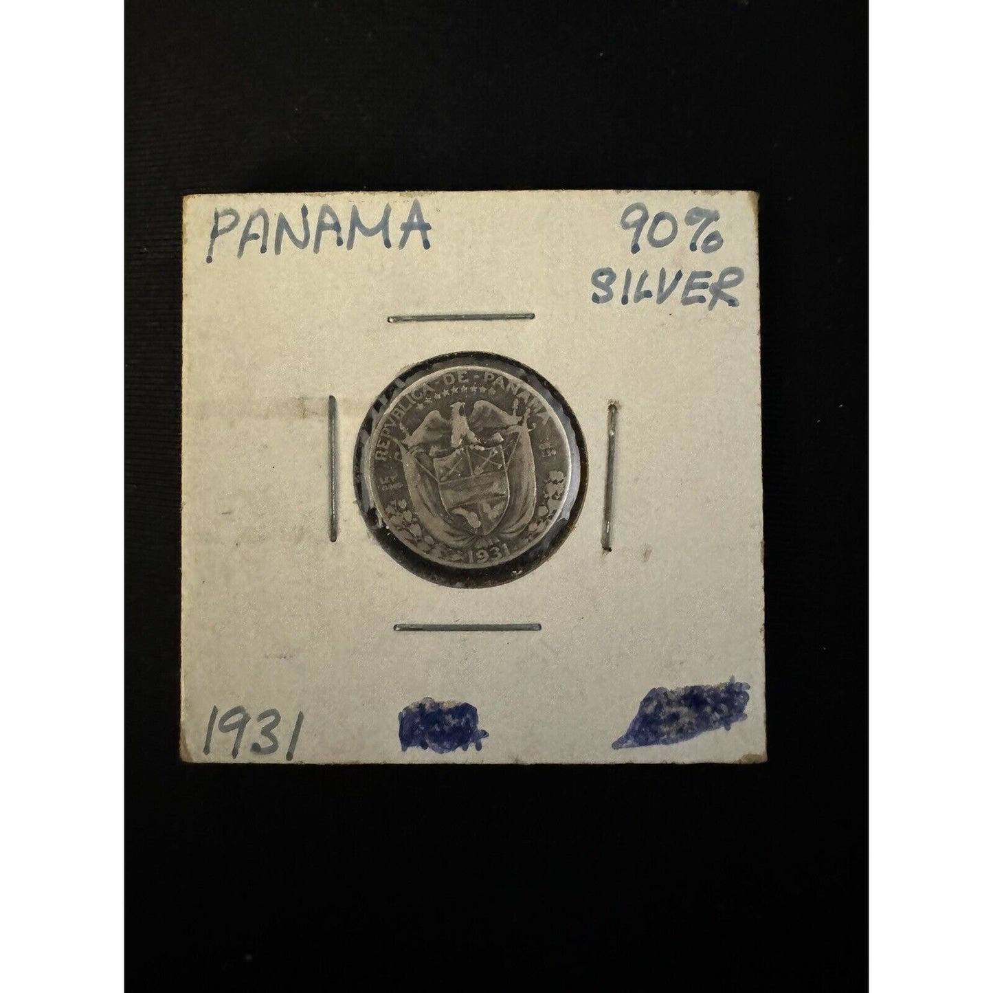 1931 Panama 1 /10 Balboa 90% Silver Coin – Rare Collectible